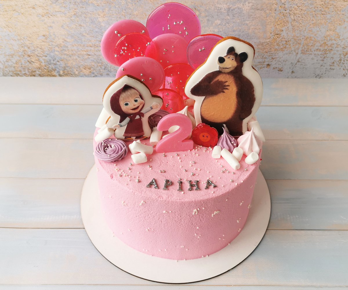 Муссовый торт Маша и медведь