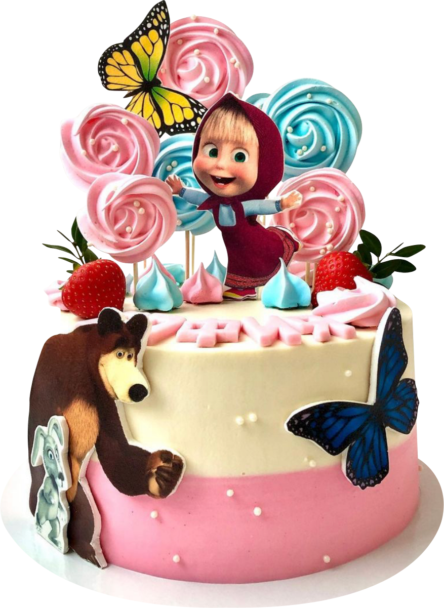 Тортик Маша и медведь на 2 года девочке