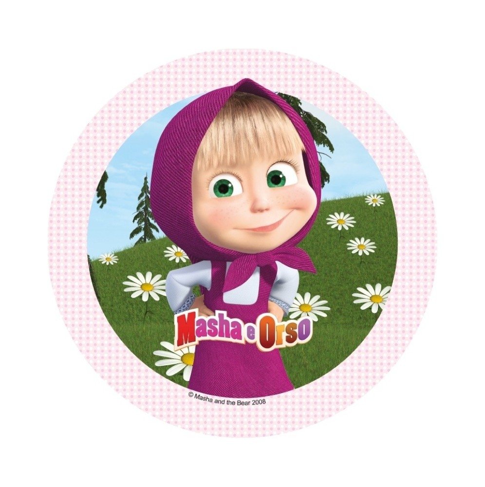 Маша и медведь в кружочках