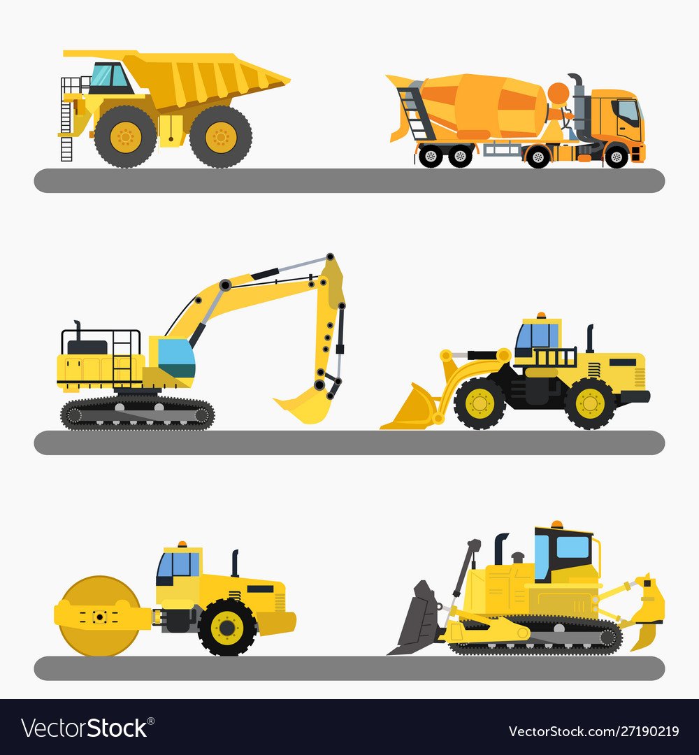 Строительная техника иллюстрация