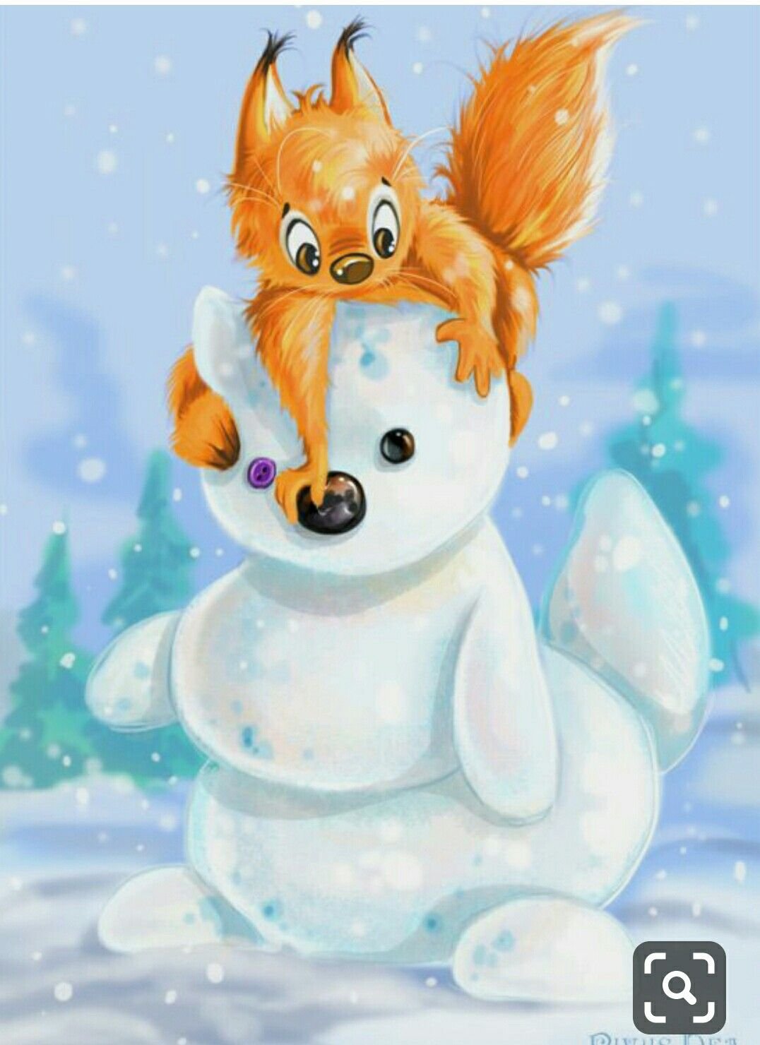 Зимние сказочные животные