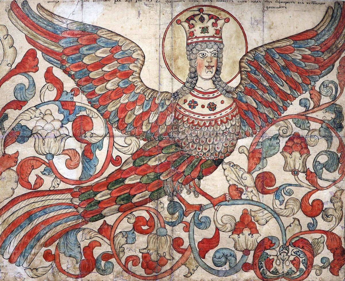 Птица Феникс Гамаюн алконост