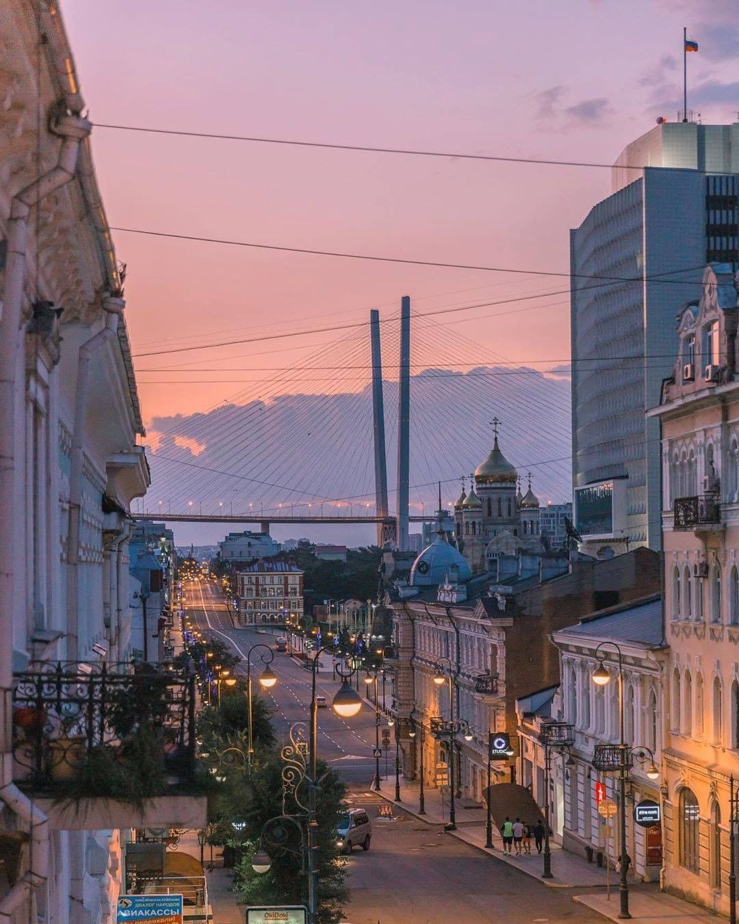 Ночной Владивосток Светланская