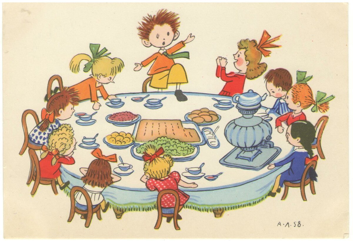 Дети за столом