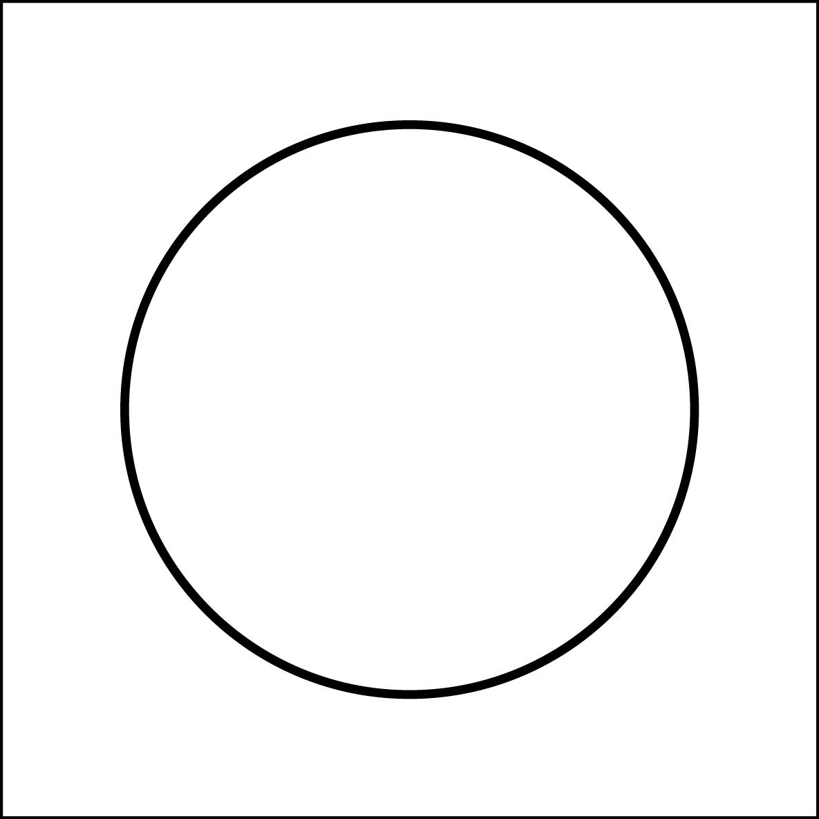 Круг в круге шаблон