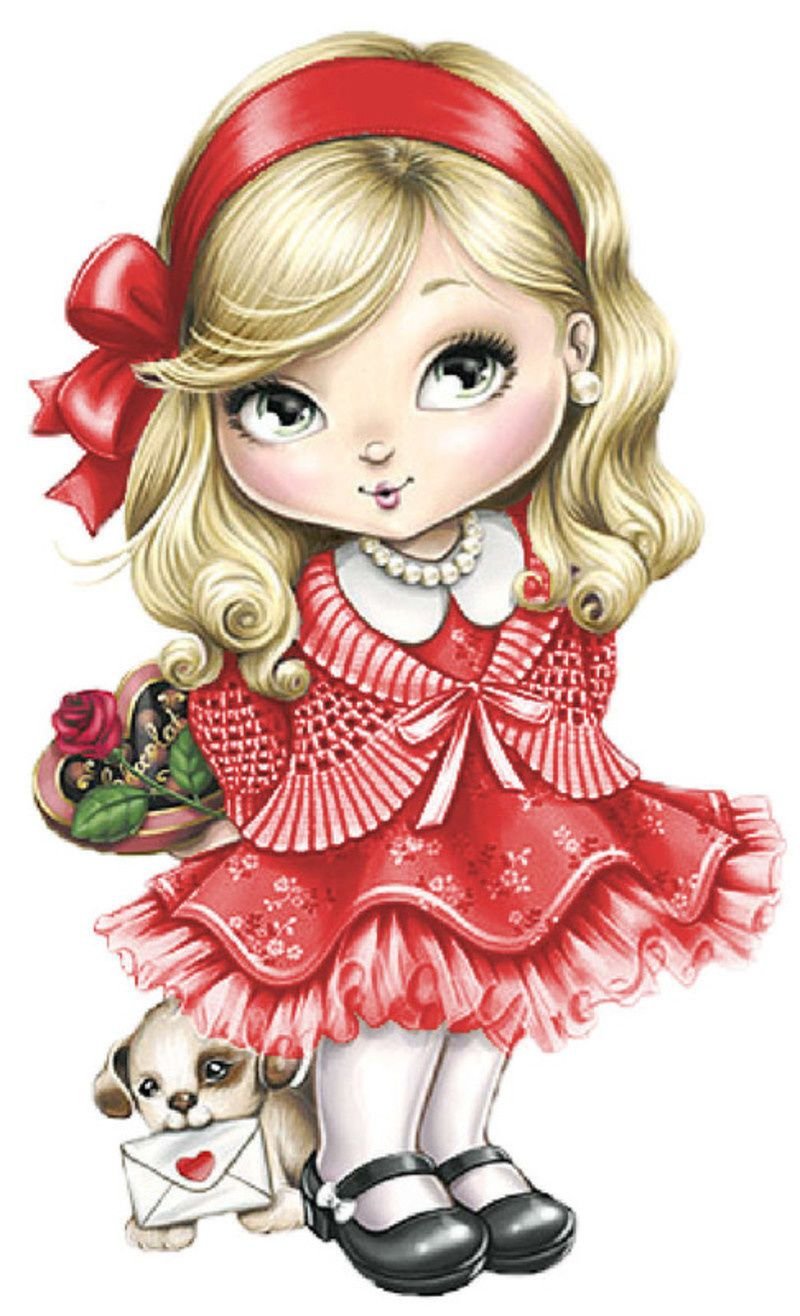 Маленькая девочка мультяшка