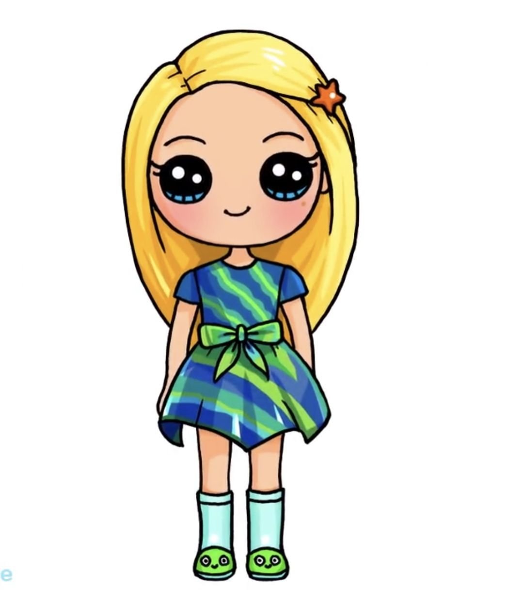 Красивая куколка рисунок