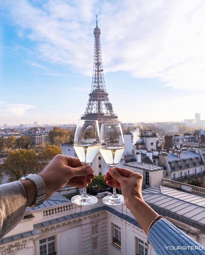 Париж пикник Эйфелева