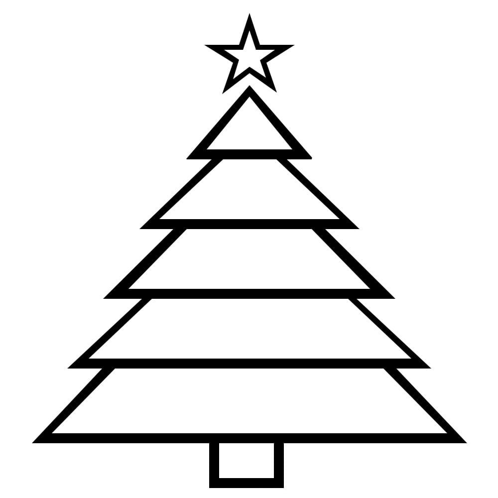 Елка раскраска