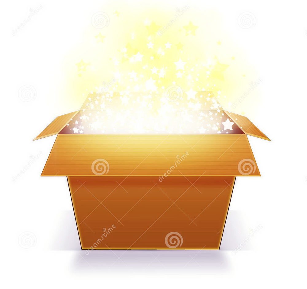 Коробка Волшебная вектор