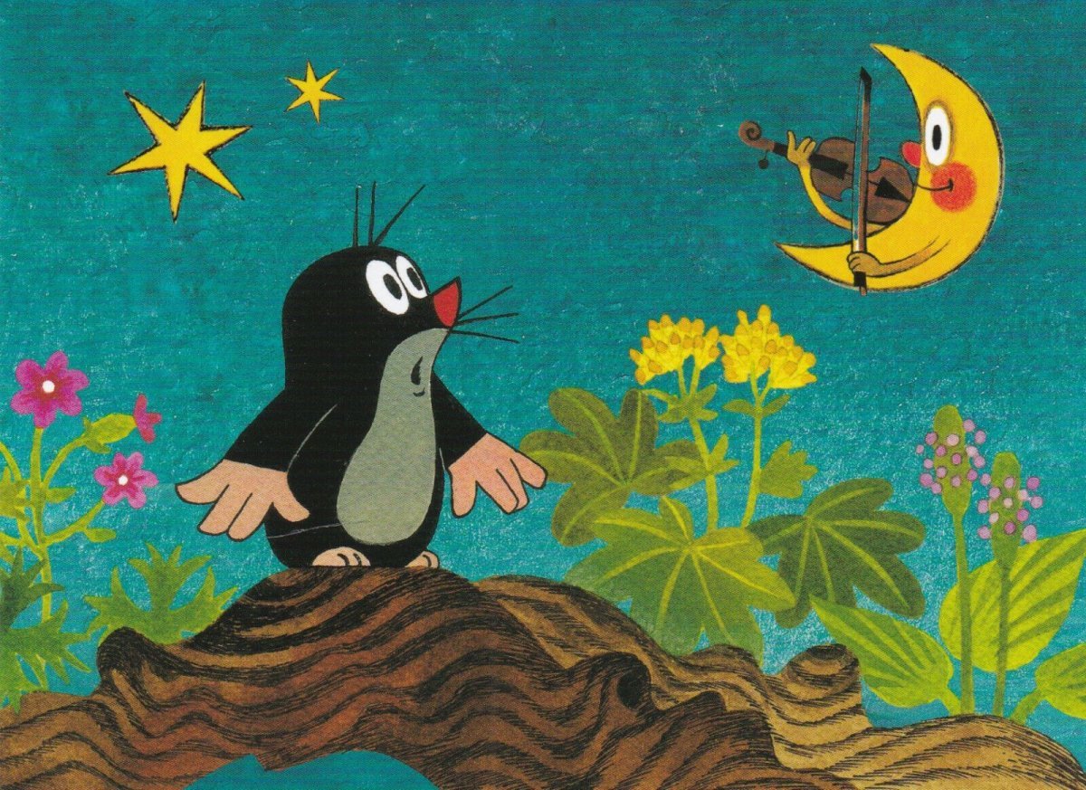 Мышка в норке зимой