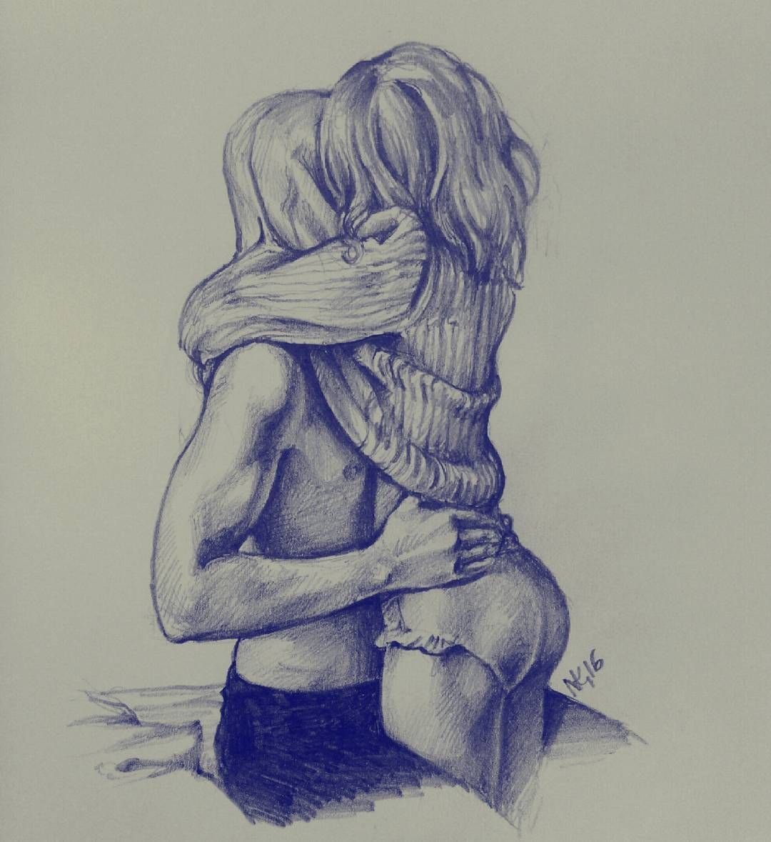 Объятия набросок