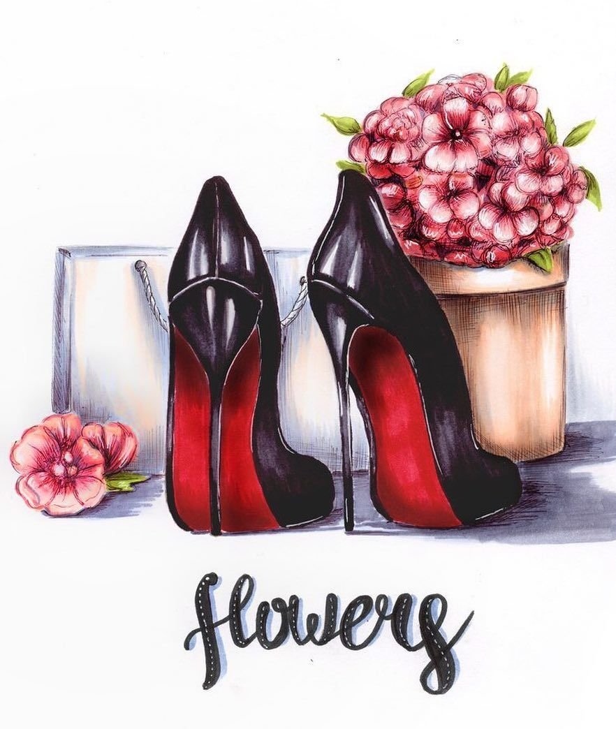 Туфли рисунок