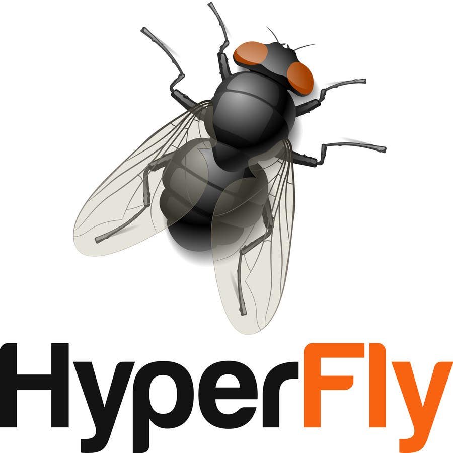 Несколько мух для детей на прозрачном фоне