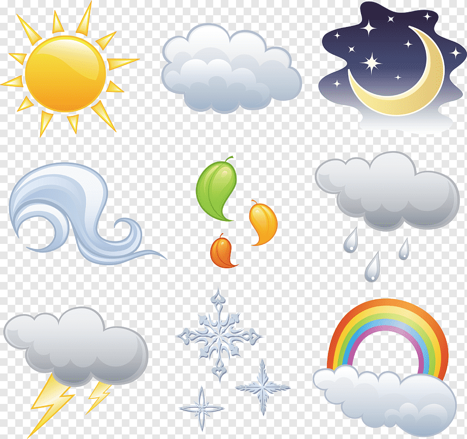 Природные явления на прозрачном фоне