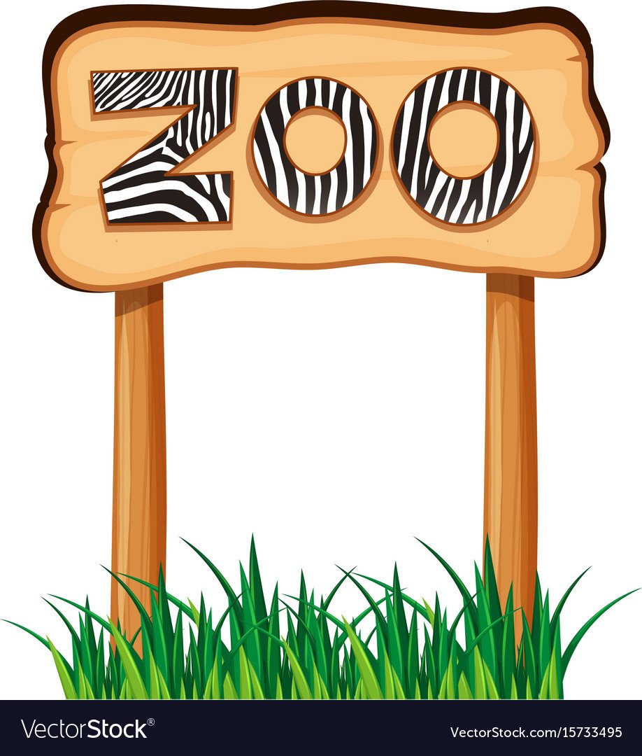 Табличка зоопарк для детей