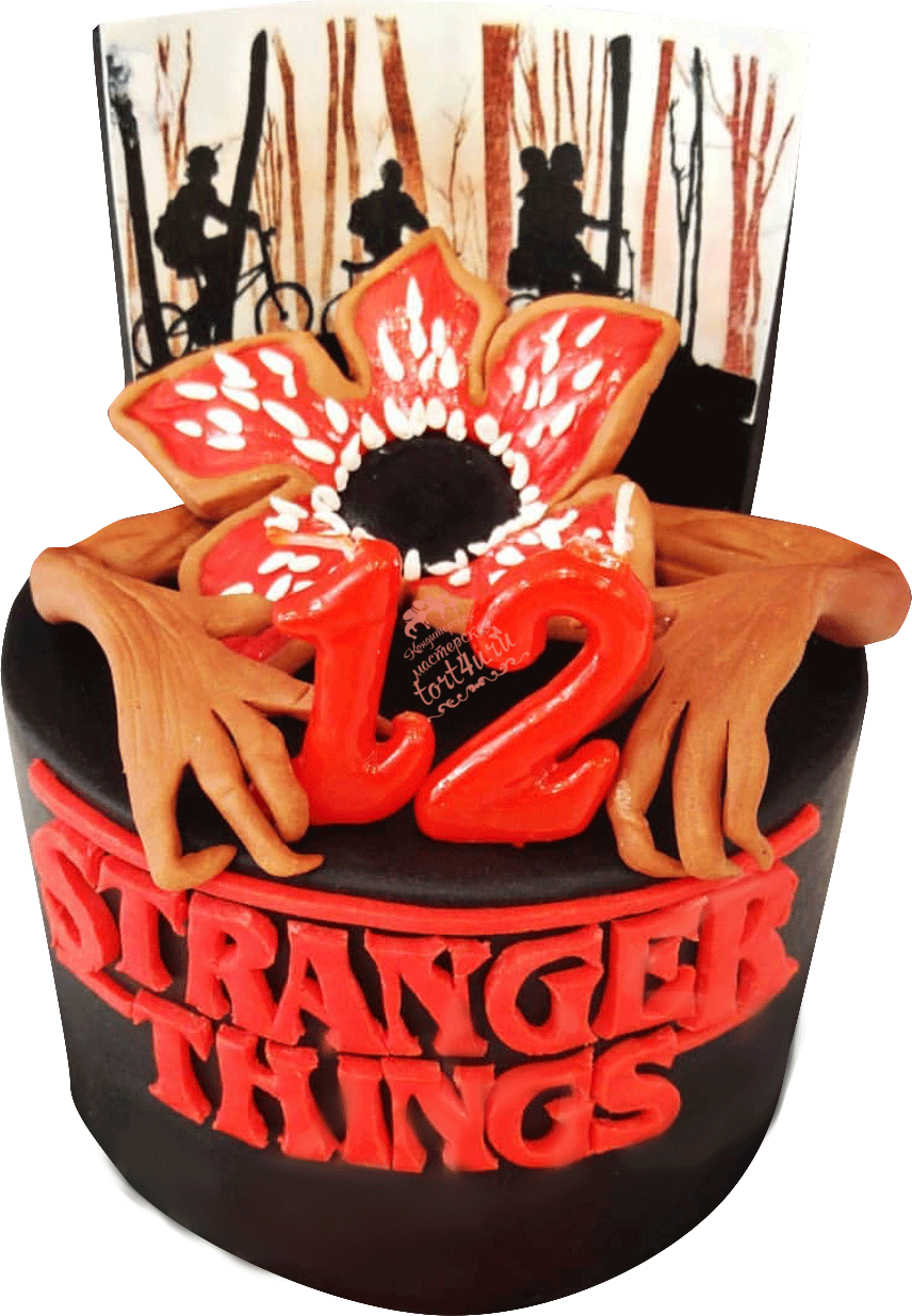 Торт в стиле очень странных дел