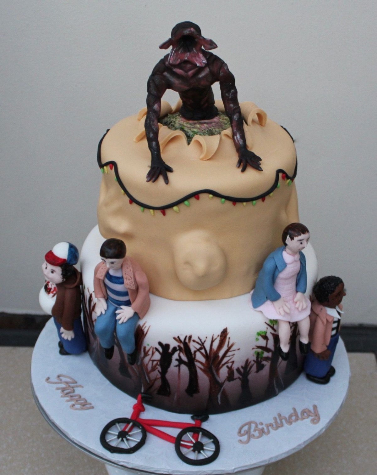 Торт на день рождения stranger things