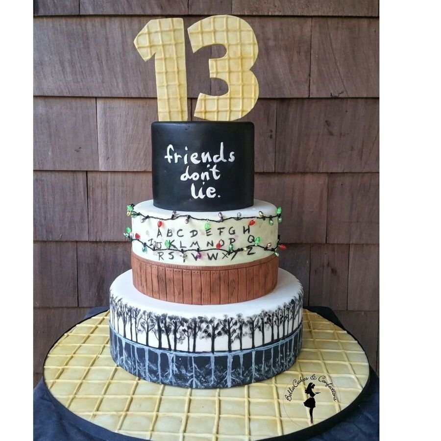 Торт на день рождения stranger things