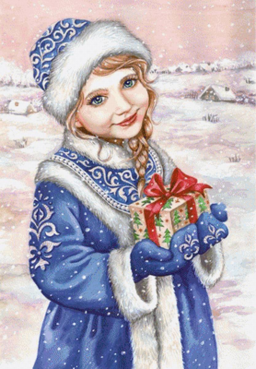 Снегурочка открытка