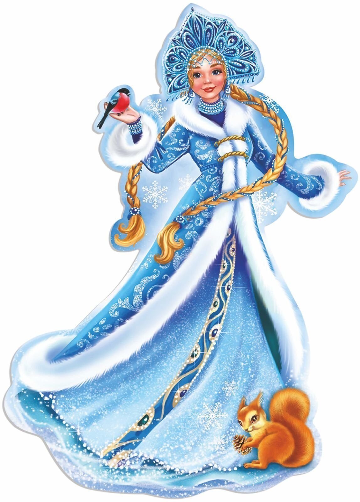 Снегурочка на прозрачном фоне