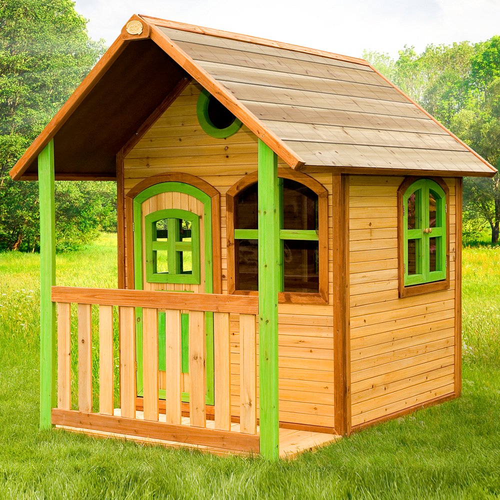 Детский домик с башенкой