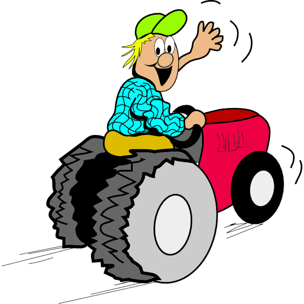 Трактор с глазками