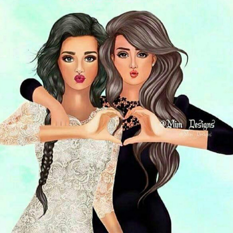 Две подруги мультяшные