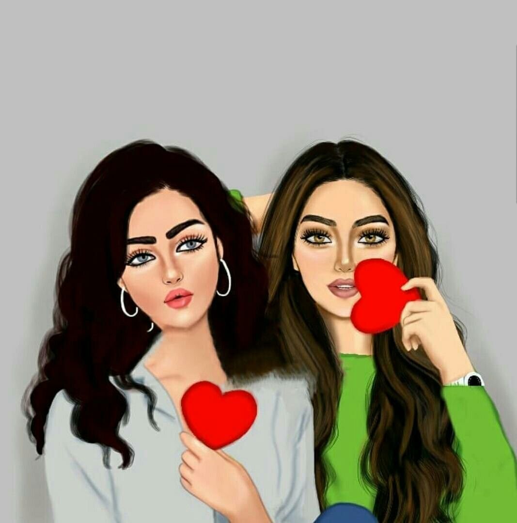 Подруги иллюстрация