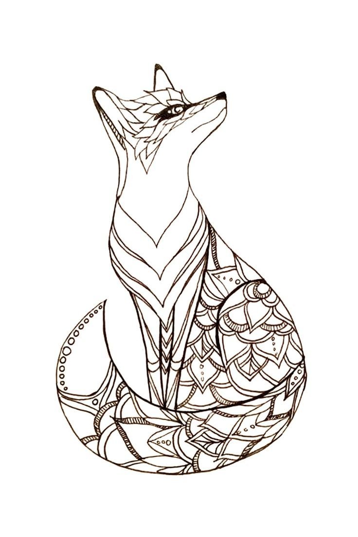 Стилизованная лиса