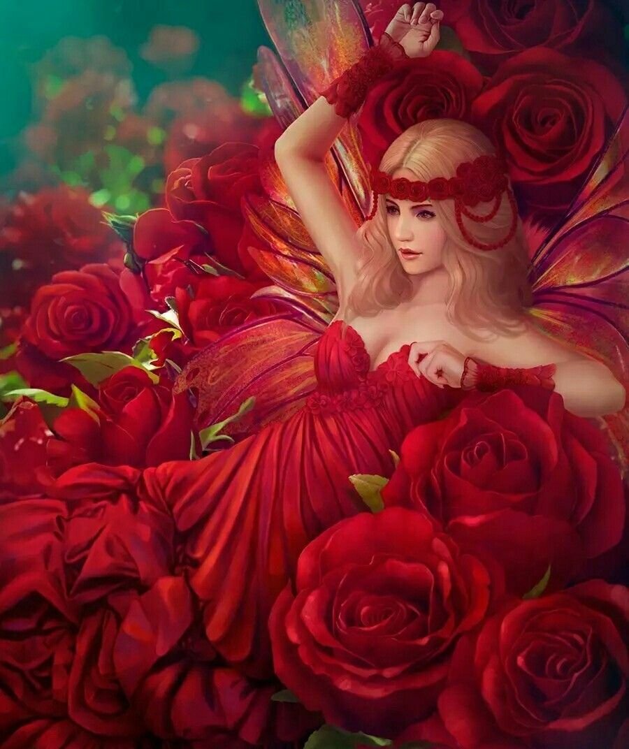 Девушка в цветах