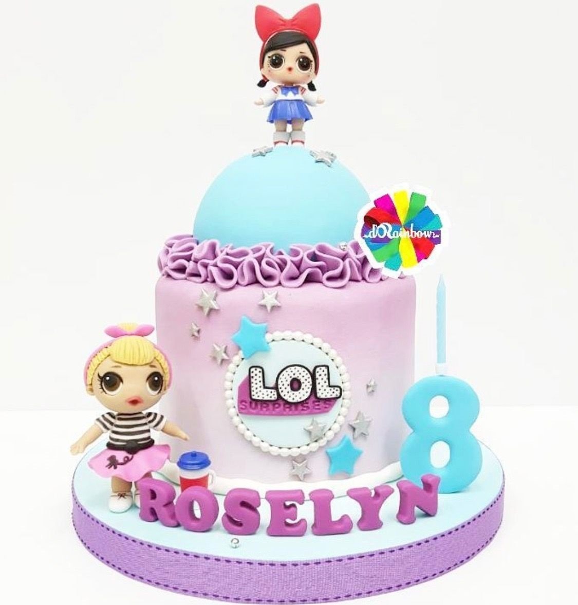 Куклы ЛОЛ на сахарной бумаге