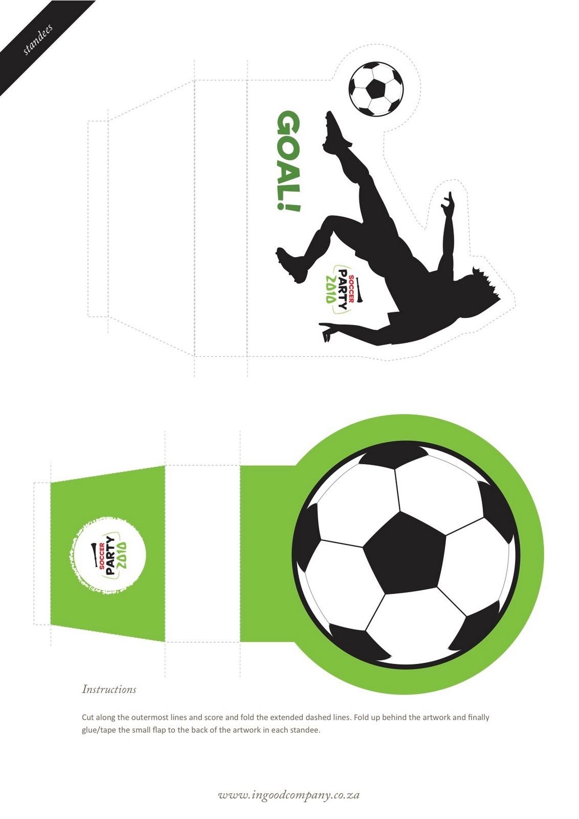 Пригласительный в стиле футбол