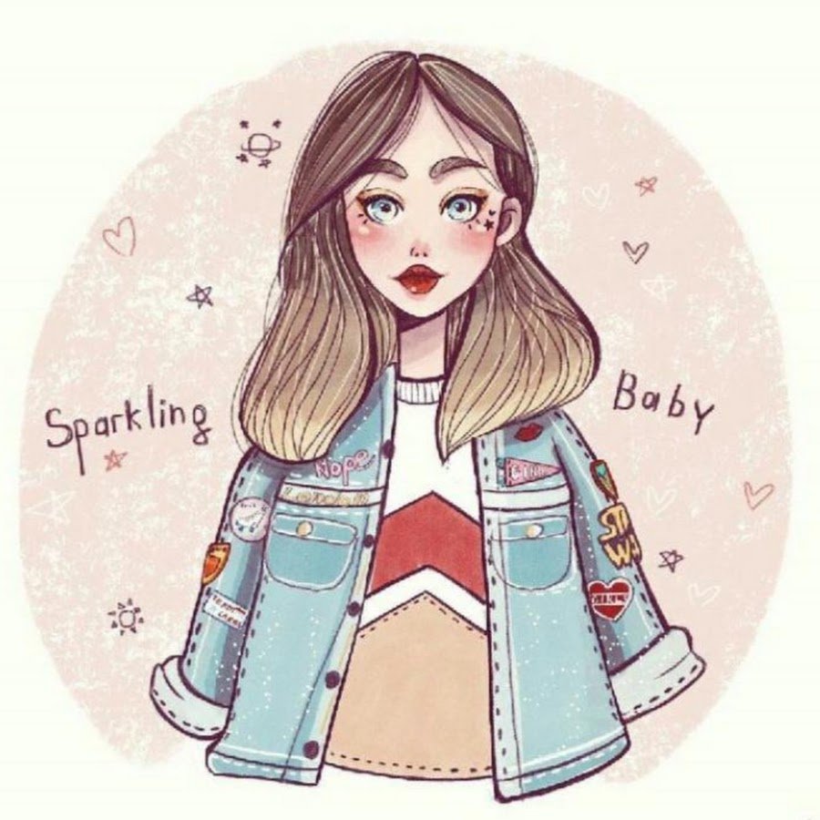 Рисунки для срисовки милые девушки