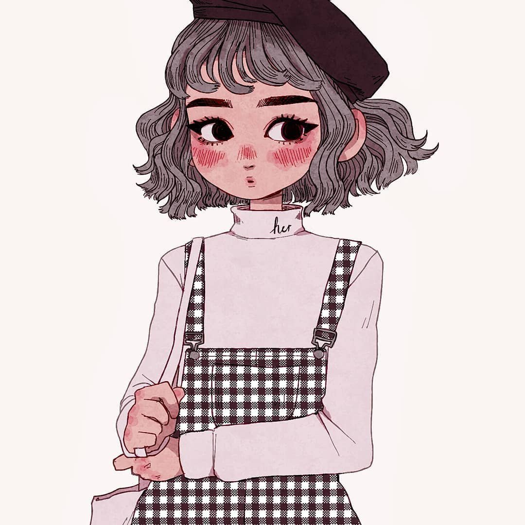 Девочка в мультяшном стиле