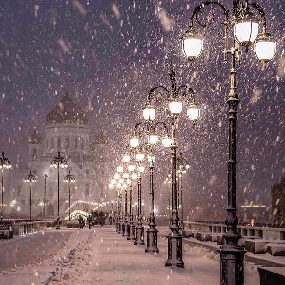 Красивая зима в городе