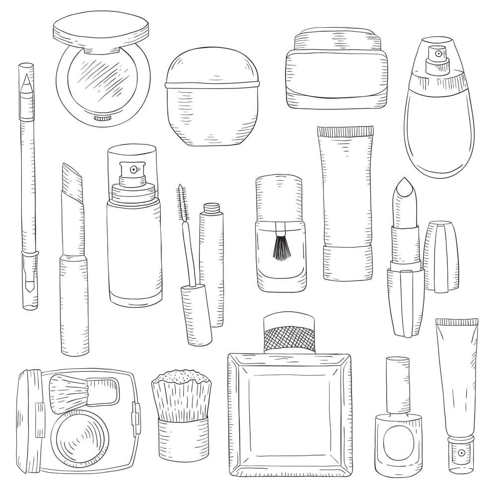 Раскраска косметика