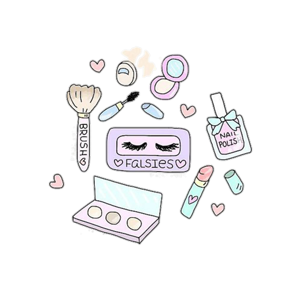 Картинка раскраска косметика