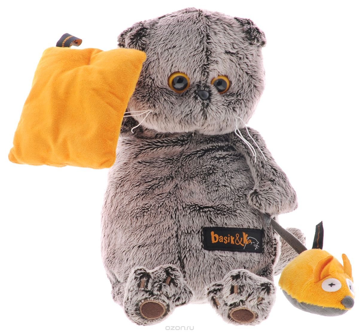 Кот Басик с мышкой 25см