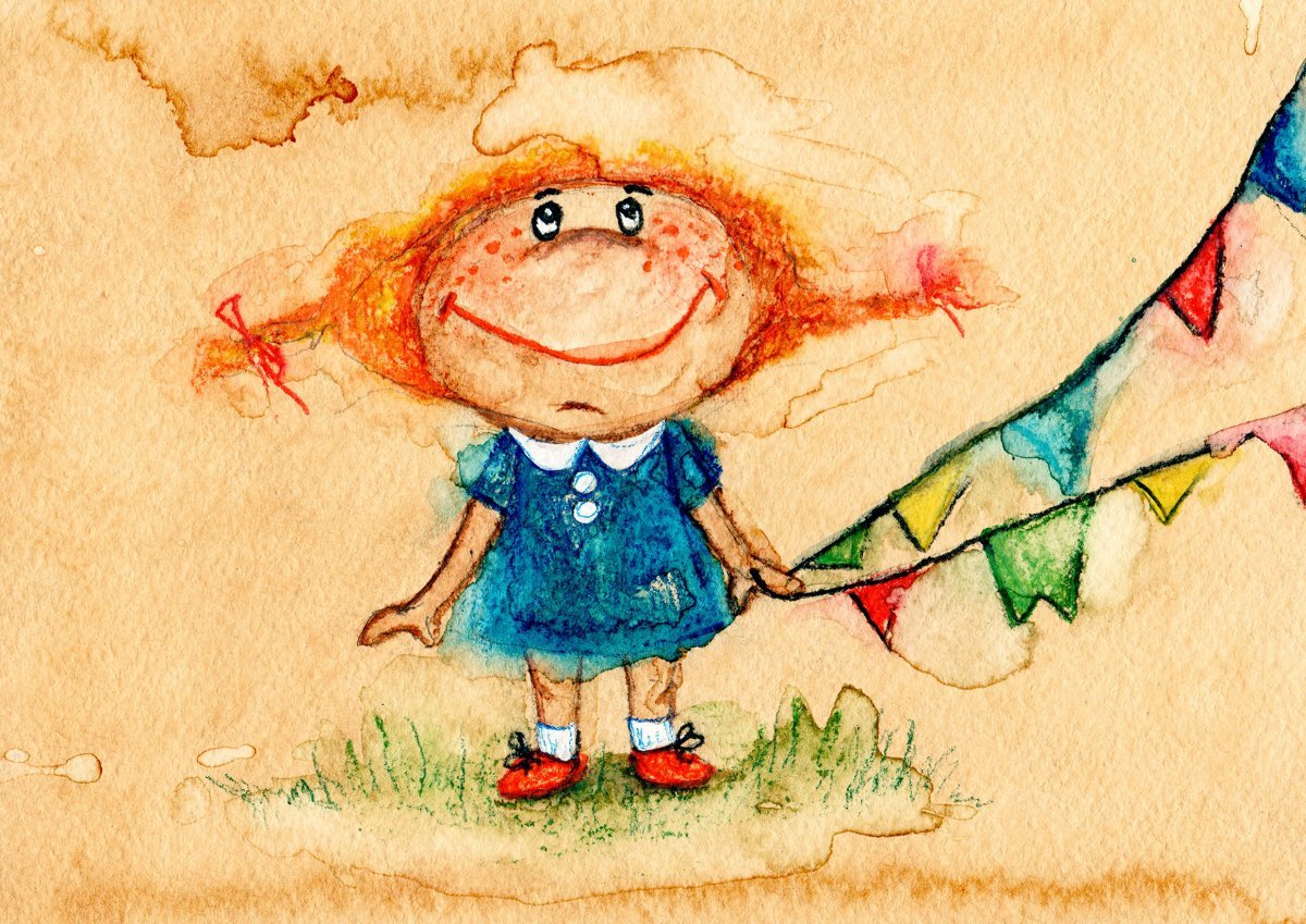 Рыжий кот с цветами