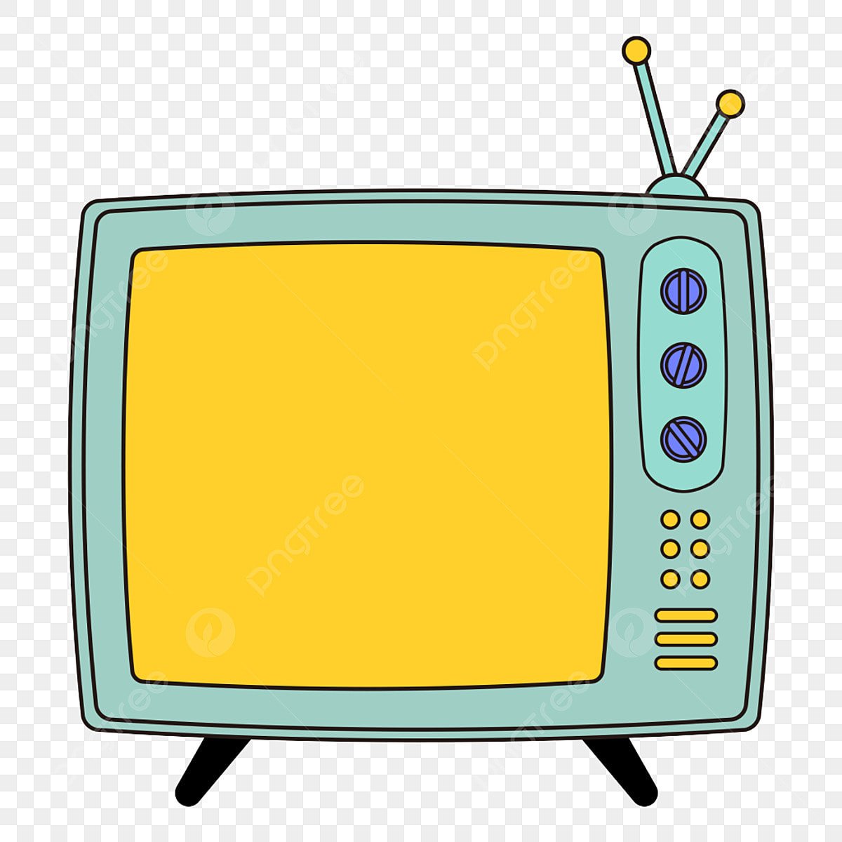 Старый телевизор без фона