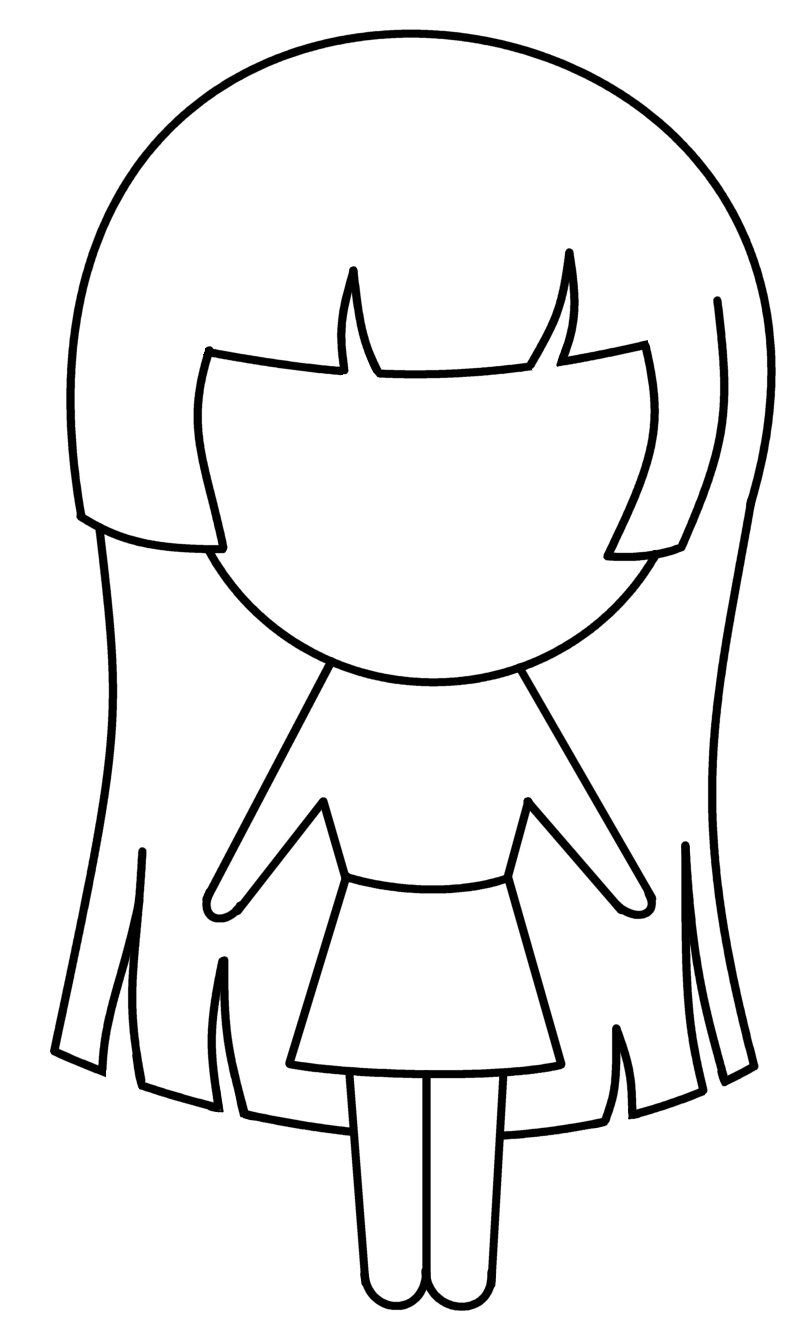 Девочка из РОБЛОКС раскраска