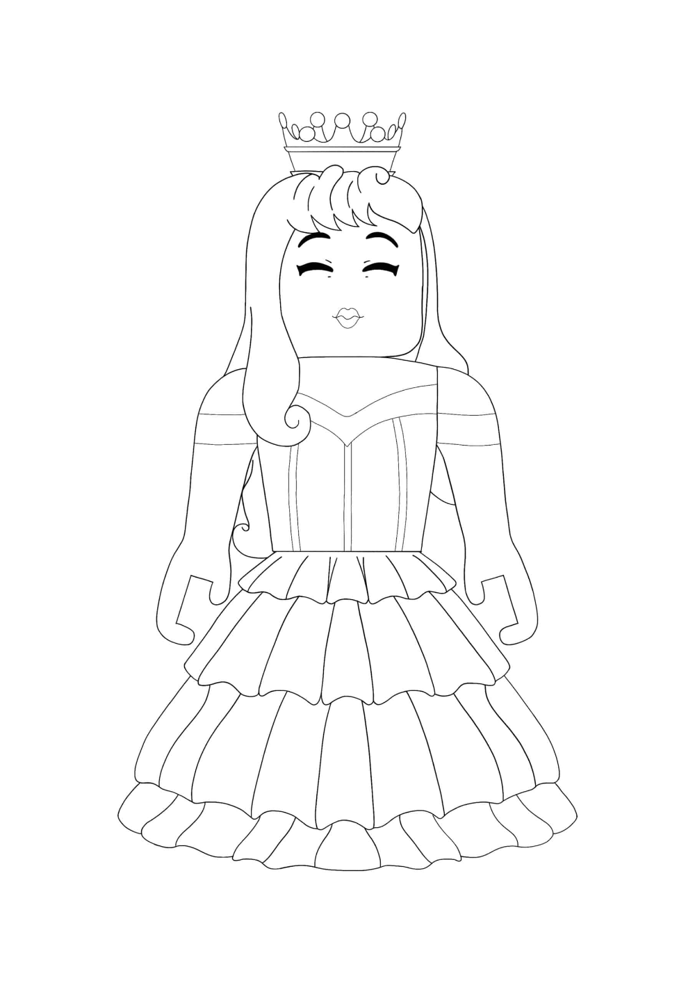 Раскраска РОБЛОКС для девочек