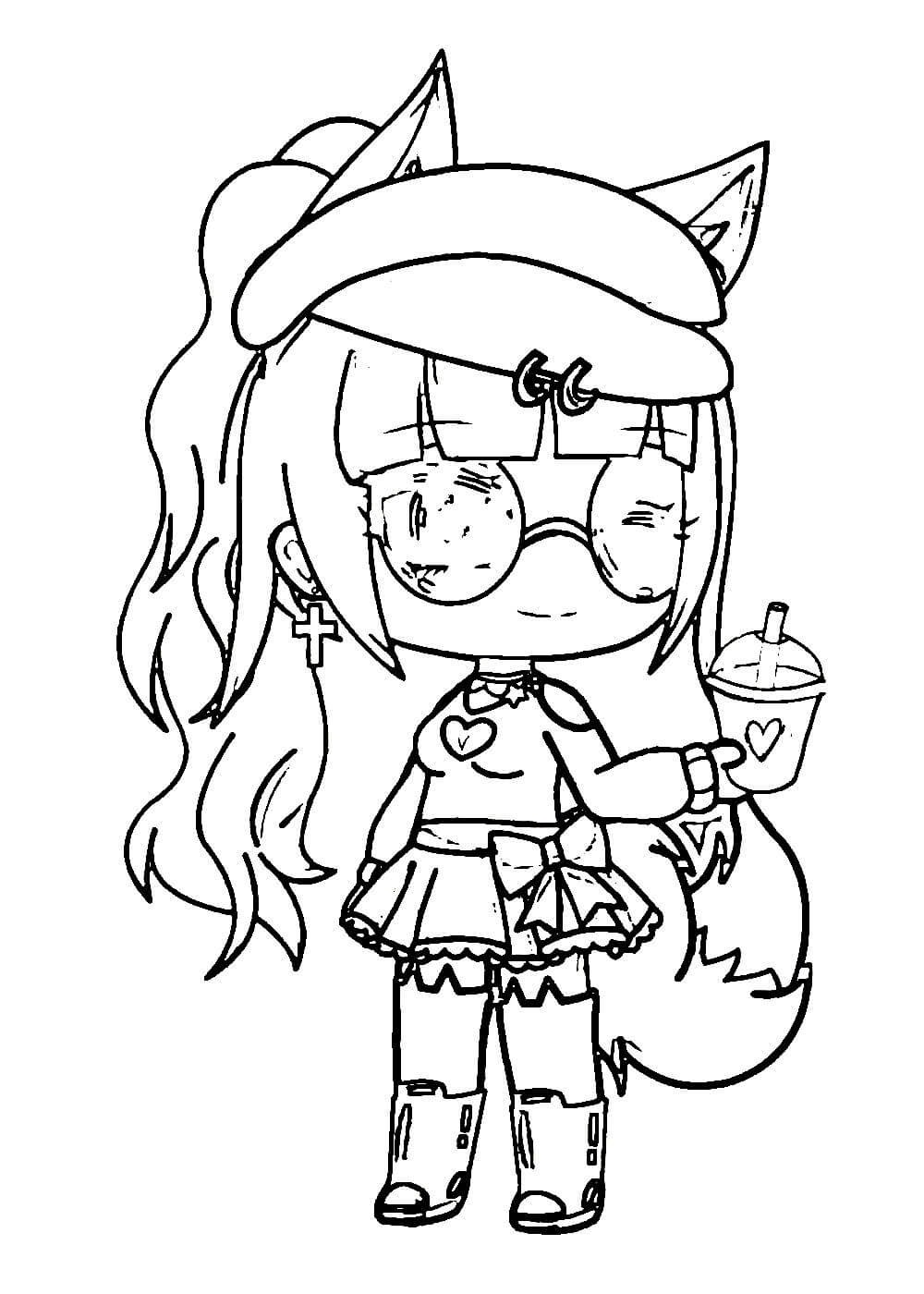 Раскраска РОБЛОКС для девочек