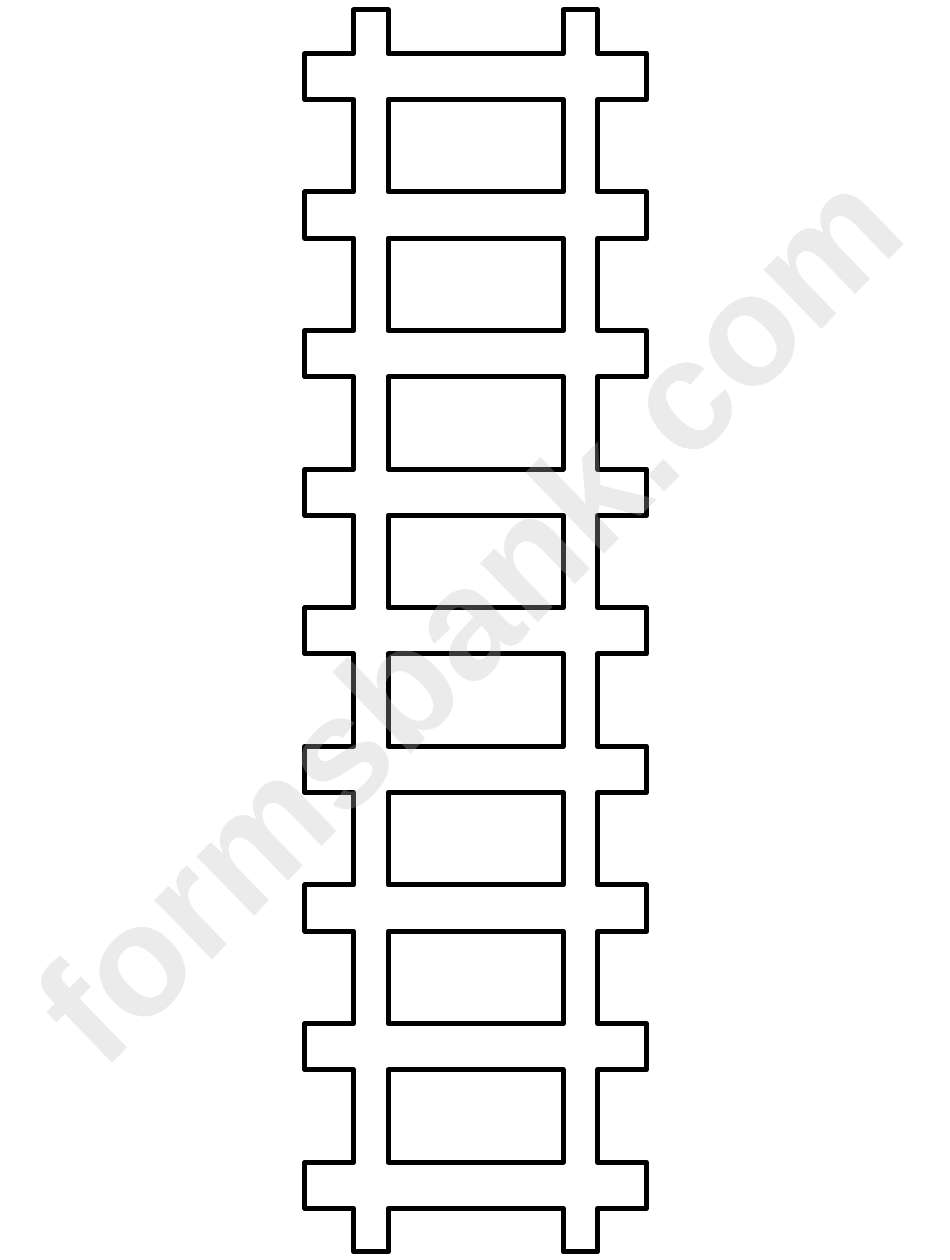 Рельсы трафарет