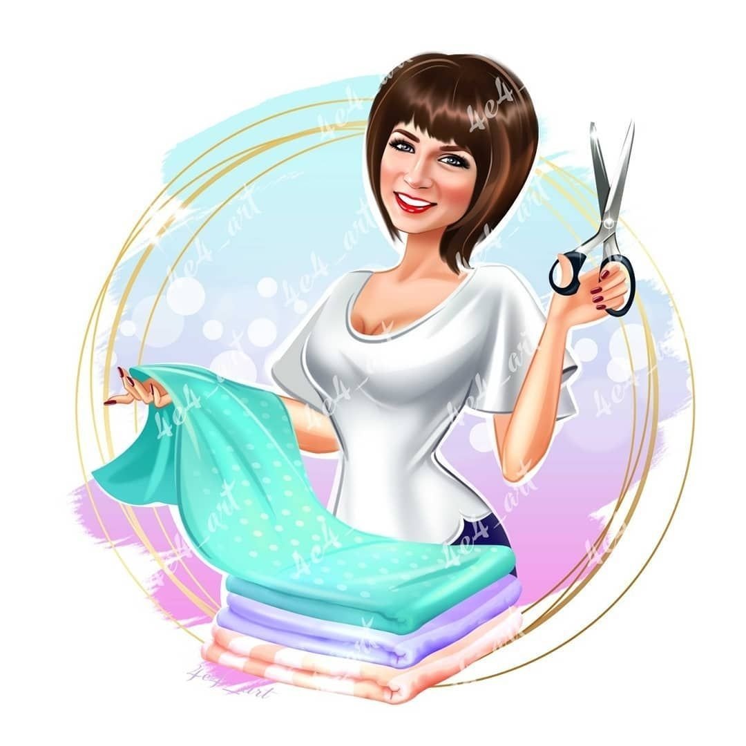 Швея карикатура