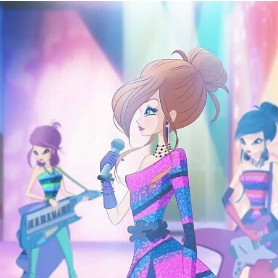 Мир Винкс Блум в платье кадры