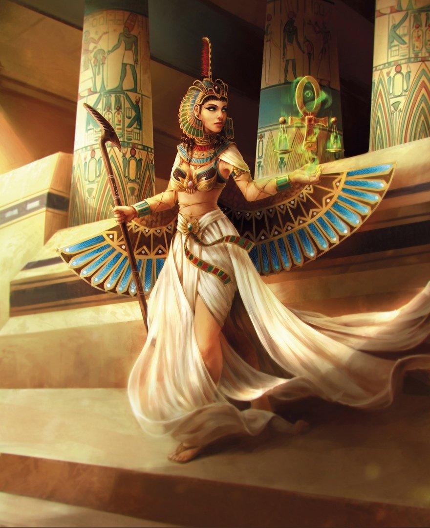 Изида богиня Египта фэнтези