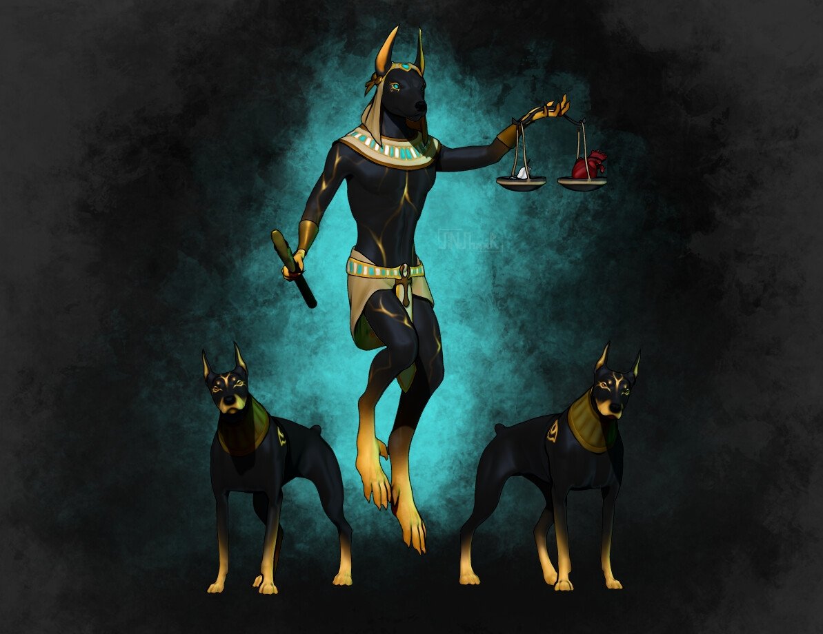 Бог Анубис и Бастет