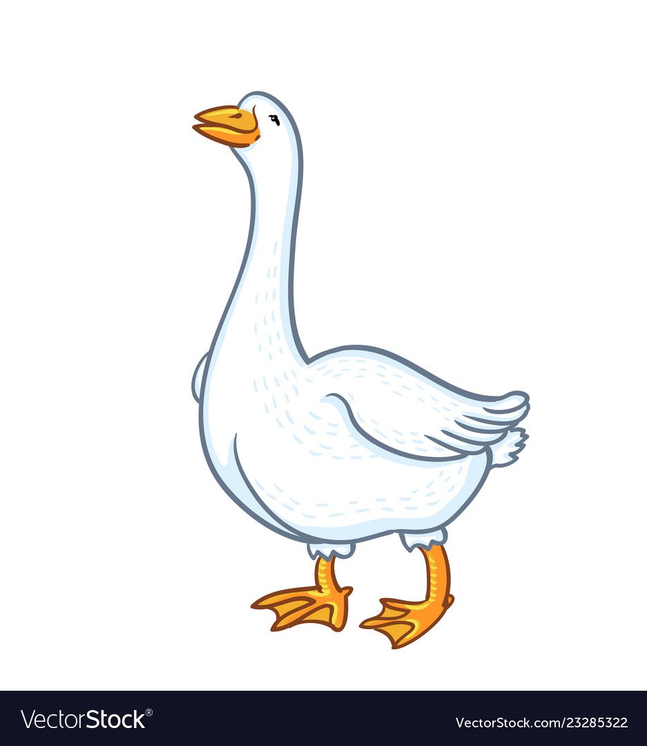 Гусь мультяшный